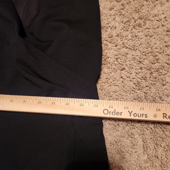 HALOGEN Women's Faux Wrap Dress 8 Black Little Black Dress Date Night Event - Picture 6 of 8